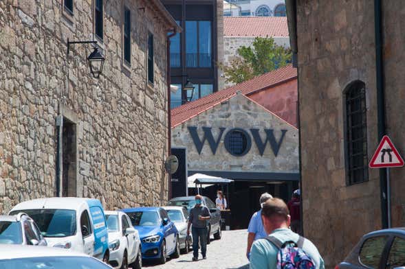 Ingresso de um museu do WOW Porto