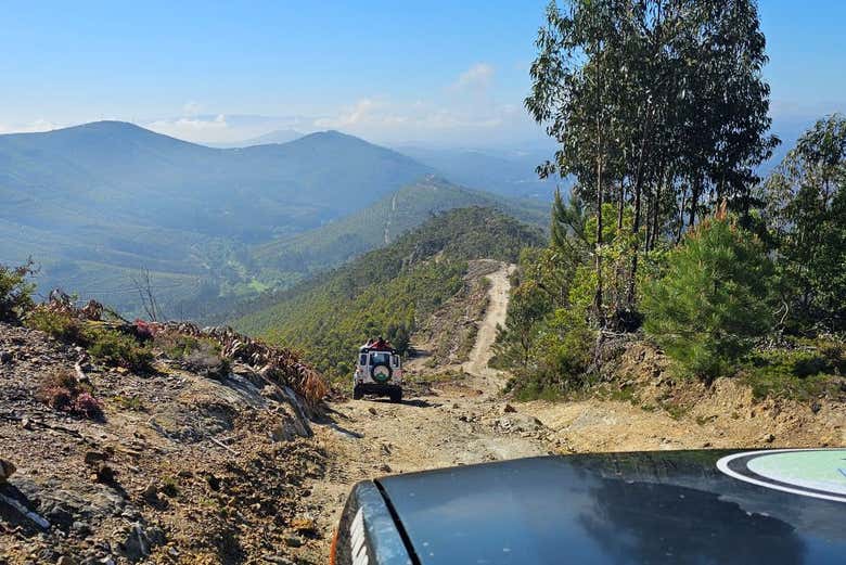 Durante o percurso pelas montanhas